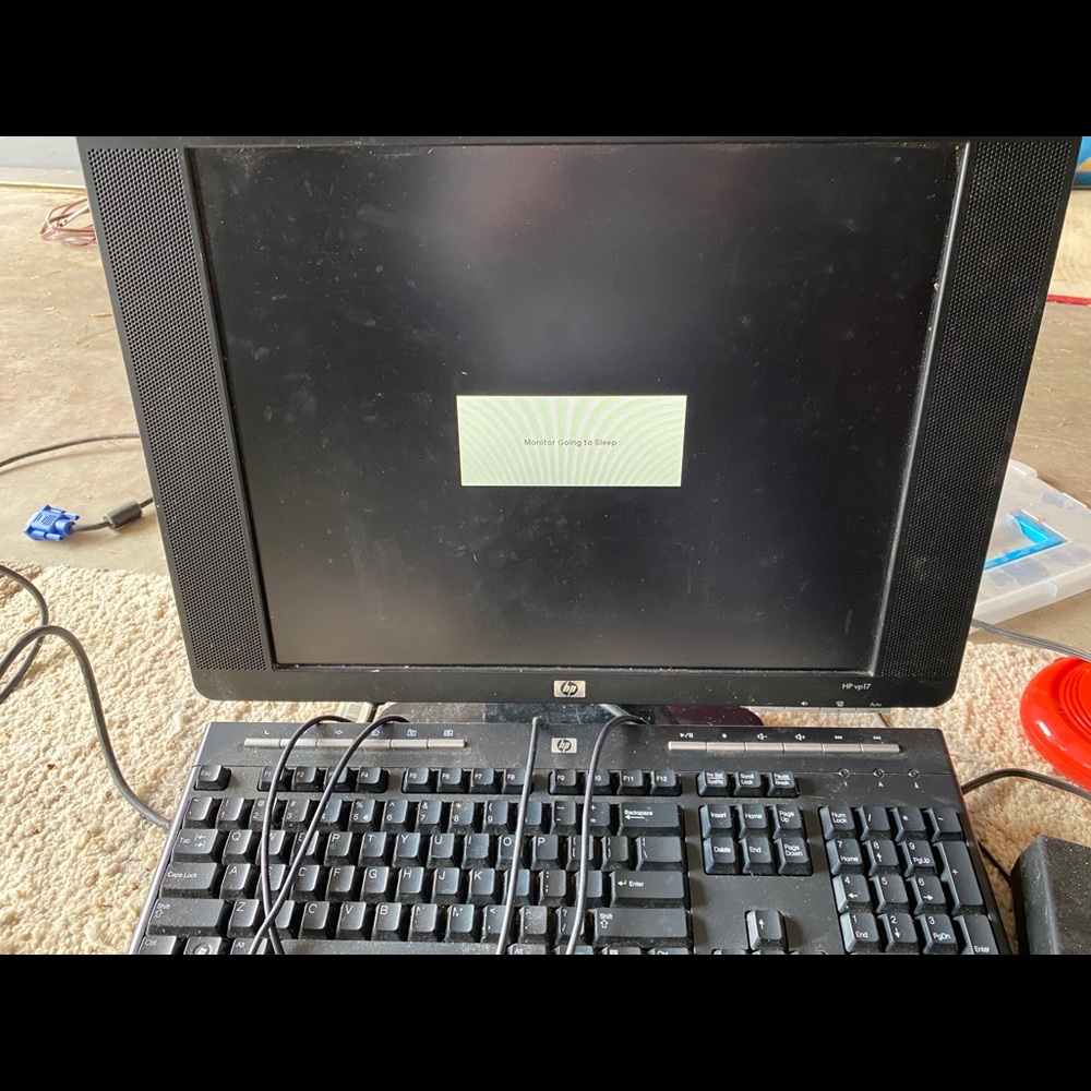Monitor with keyboard